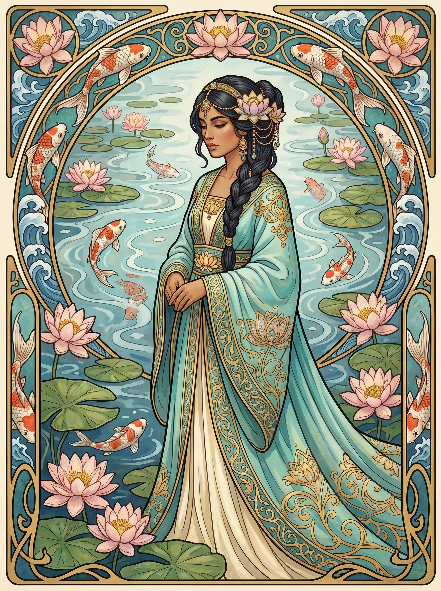 Lotus Koi Pond Maiden (80 Colors)