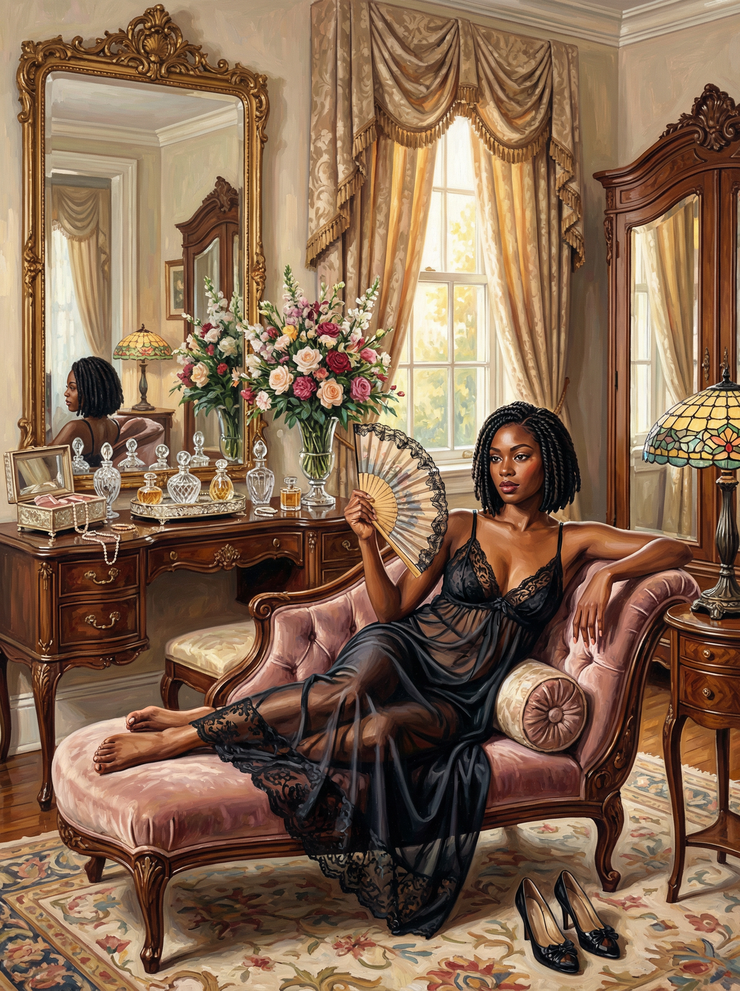 Luxe Bedroom Moment (100 Color Diamond Painting) Diamond Painting kit