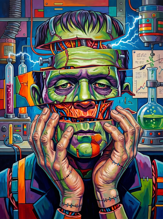 Frankenstein Unstitched (150 Color Diamond Painting)