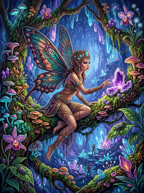 Magical Fairy Forest (100 Color Diamond Painting) Diamond Painting kit