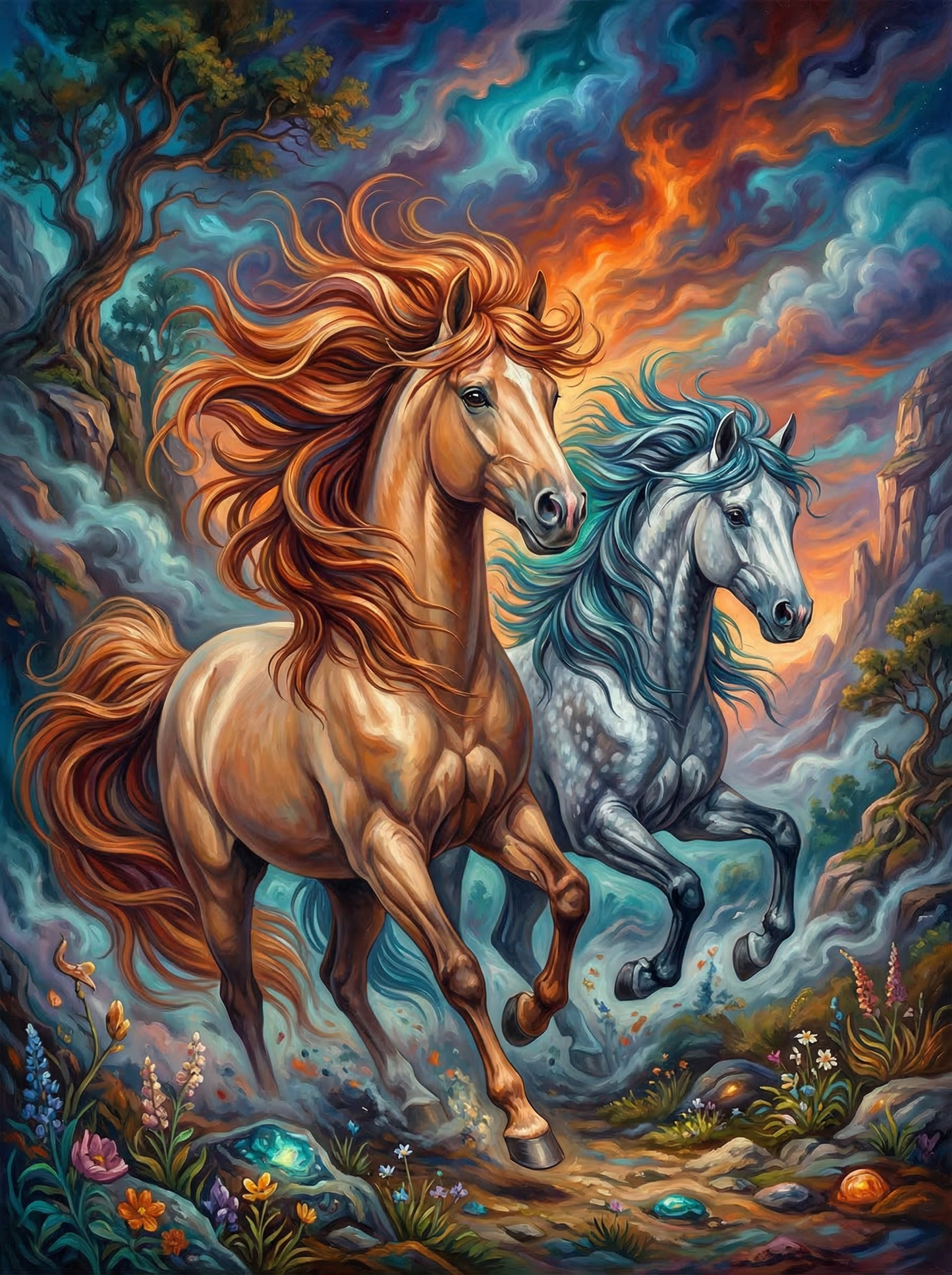 Galavanting Horses (Diamond Painting) Diamond Painting kit