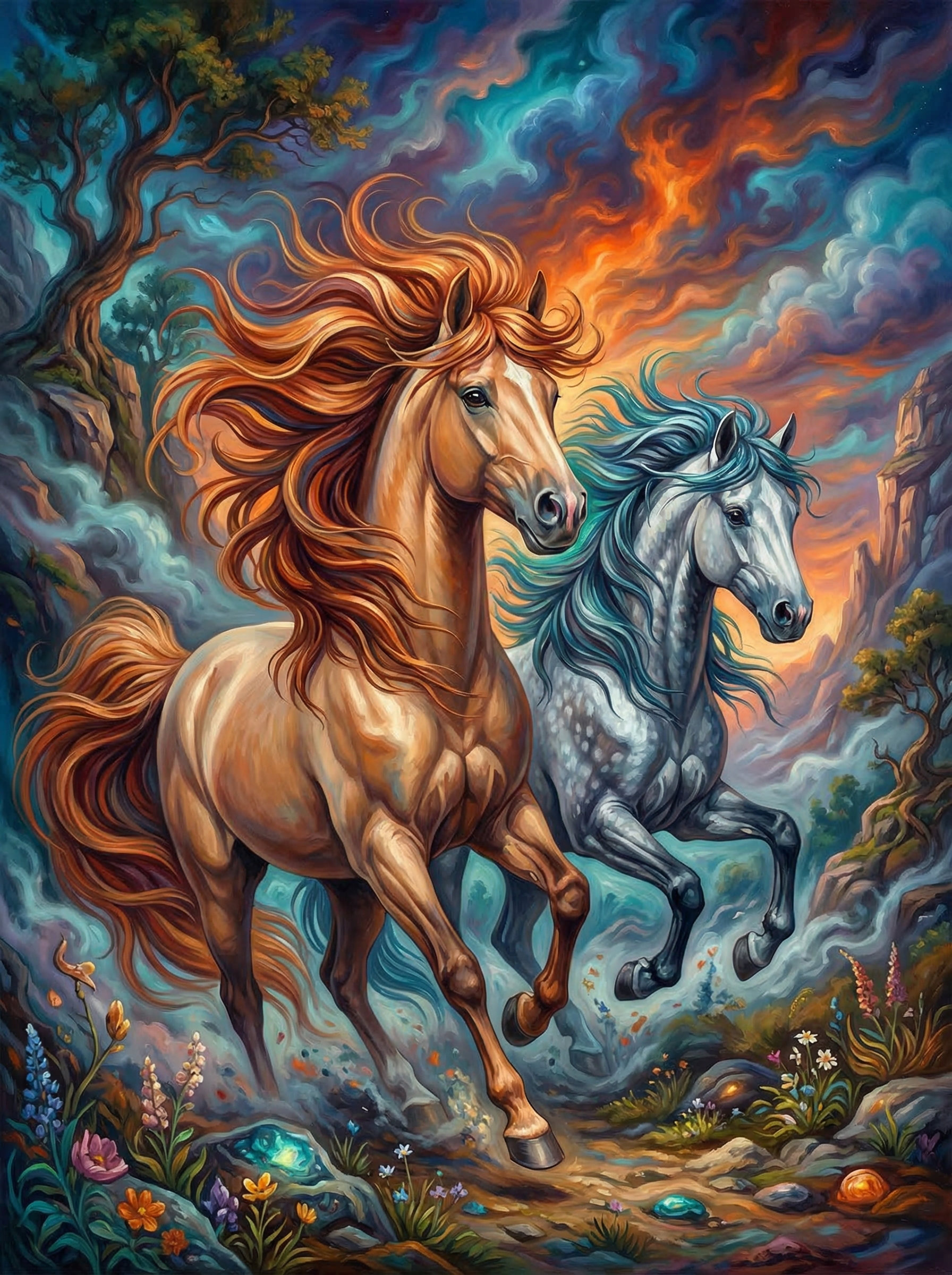 Galavanting Horses (Diamond Painting) Diamond Painting kit