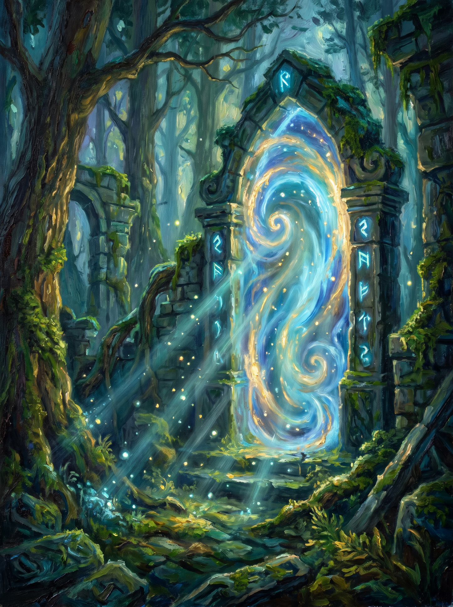 Magical Portal Ancient Ruins Forest