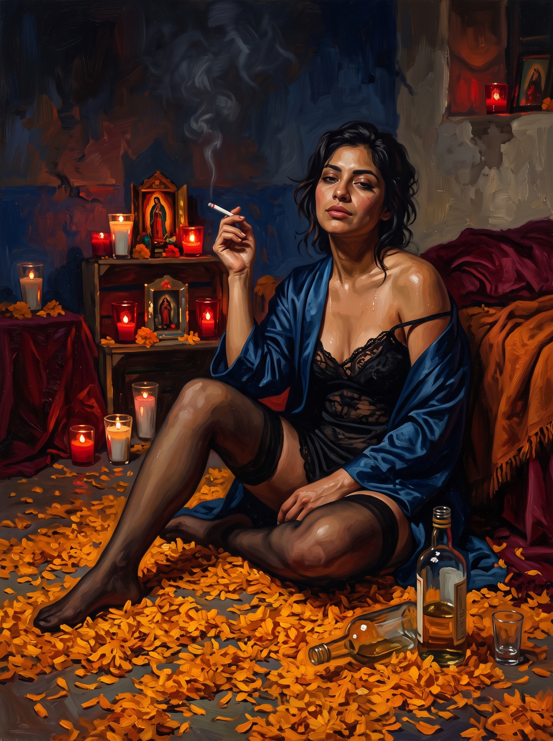 Marigolds And Votives