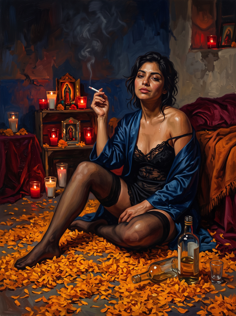 Marigolds And Votives