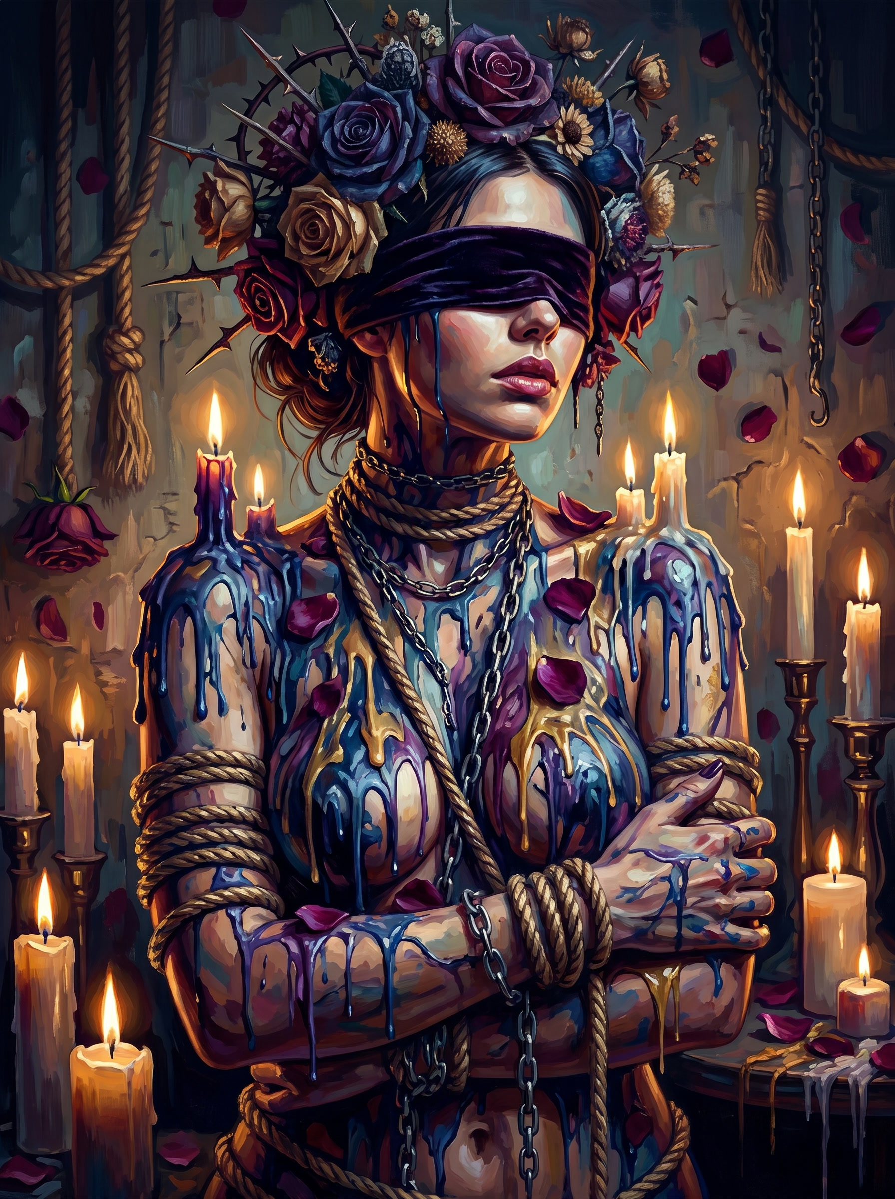The Dark Benediction (100 Color Diamond Painting) Diamond Painting kit