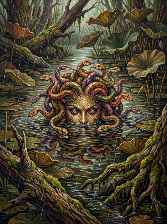 Medusa Forest Head (100 Color Diamond Painting)
