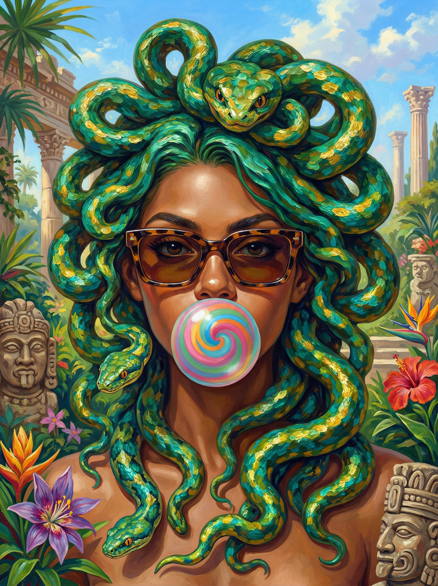 Bubblegum Medusa Mirage (Diamond Painting)