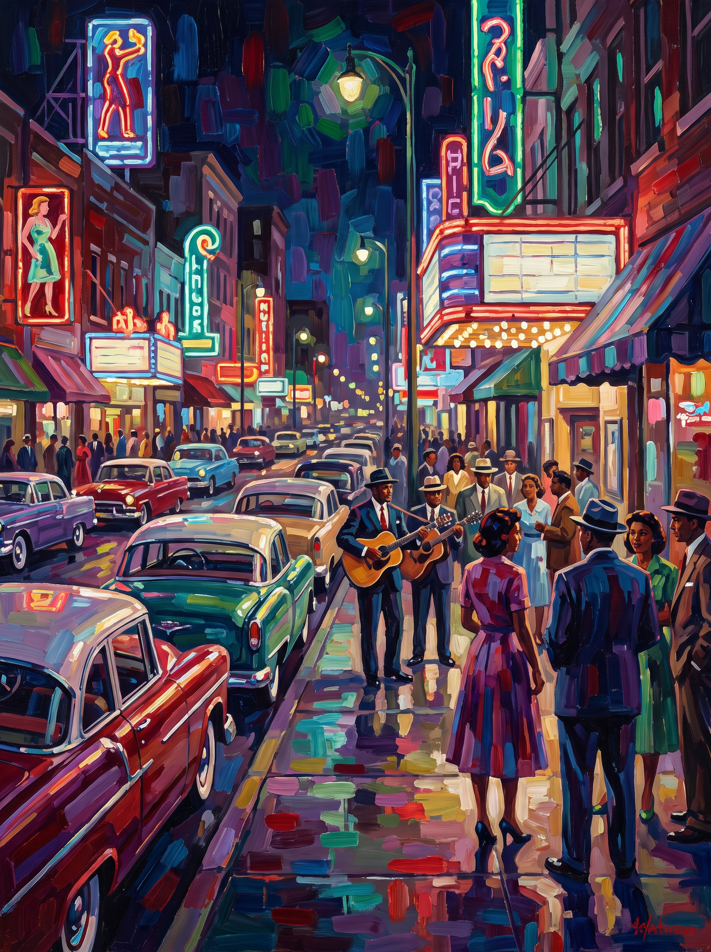 Memphis Beale Street Blues 1950s