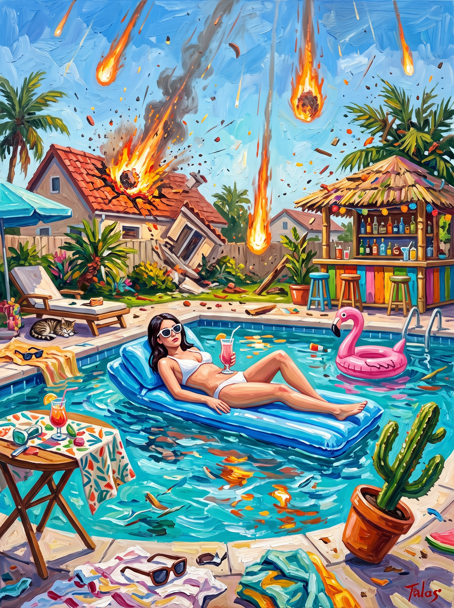 Meteor Shower Poolside