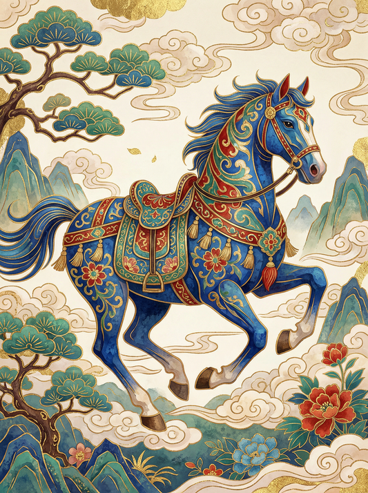 Ming Dynasty Horse (80 Colors)