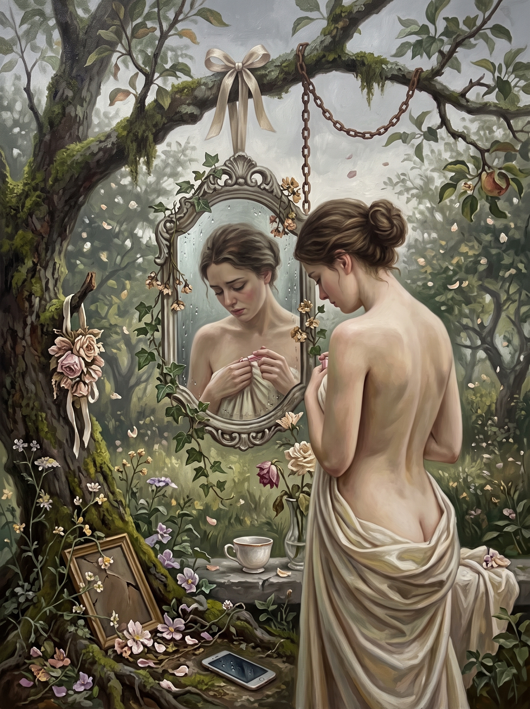 Mirror in the Apple Tree