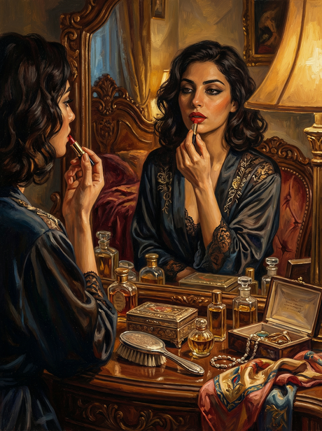 Mirror Lipstick Ritual (Diamond Painting) Diamond Painting kit