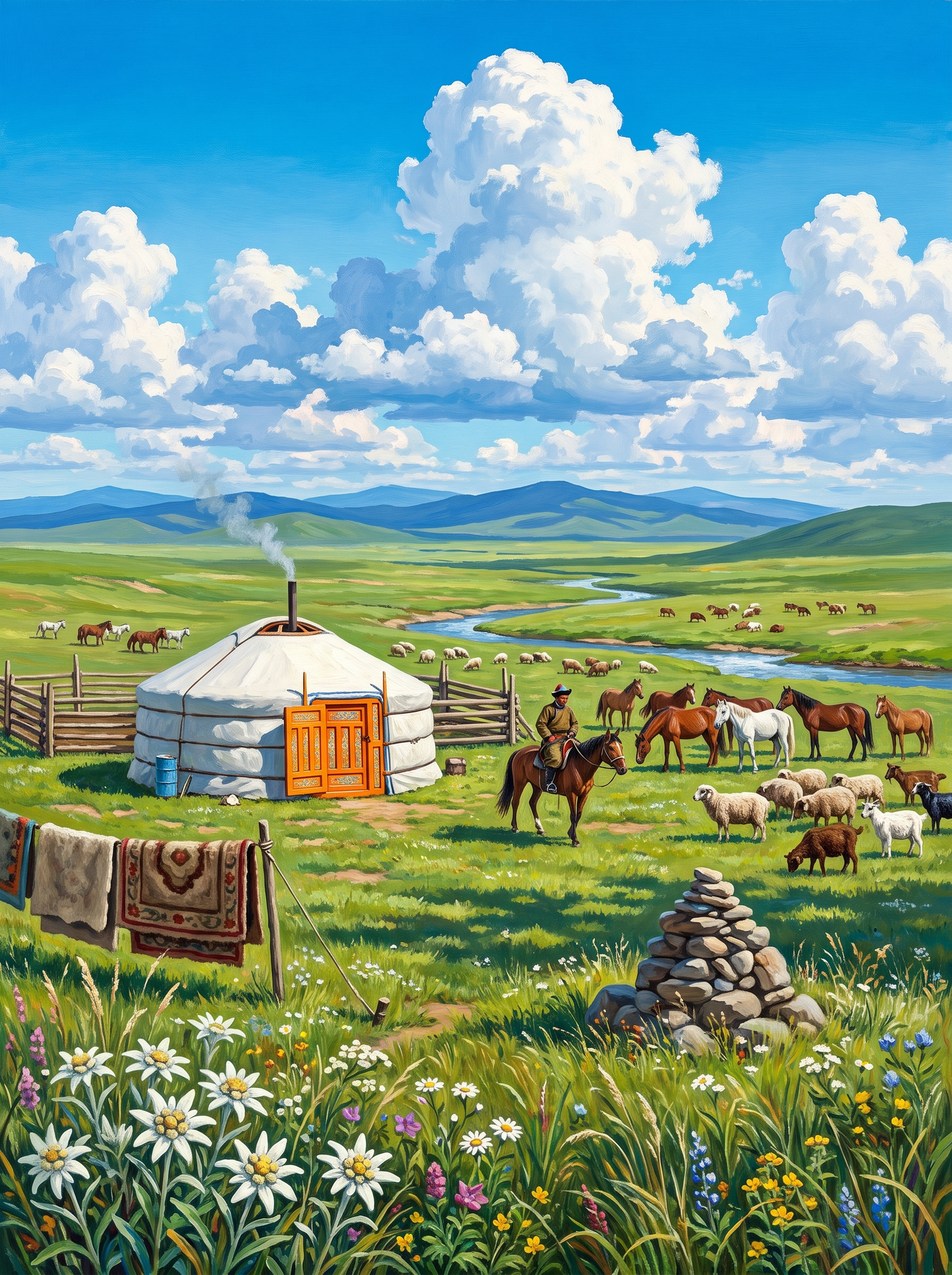 Mongolian Steppe Ger