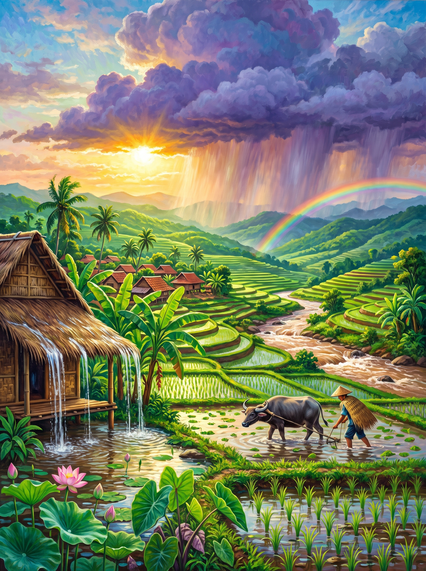 Monsoon Rice Terraces