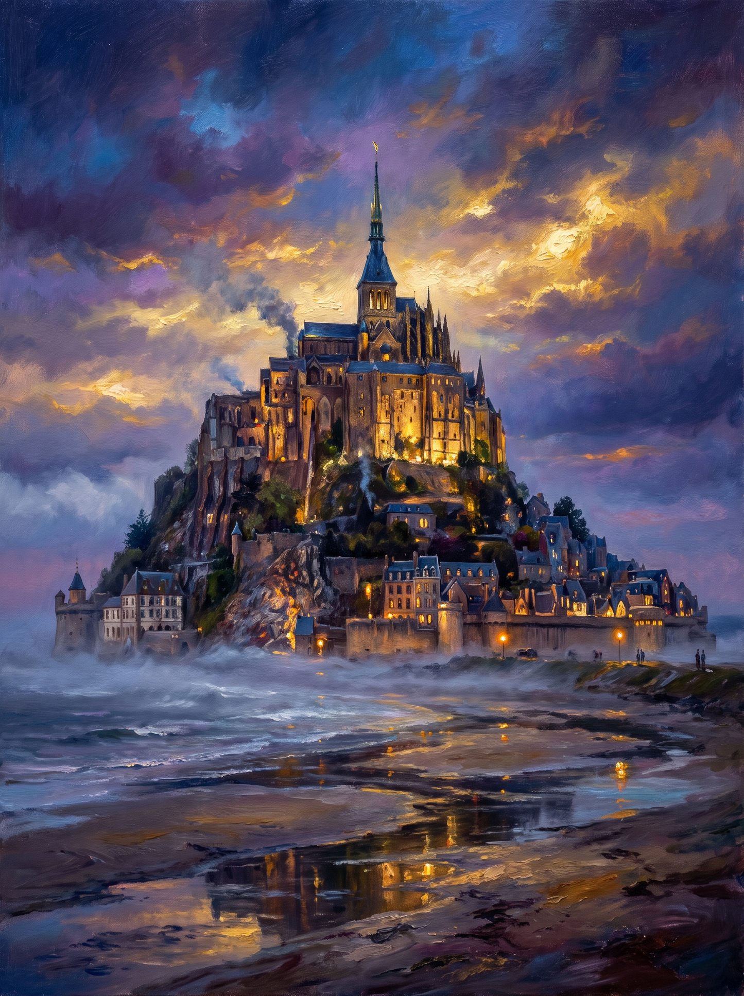 Mont Saint Michel Twilight