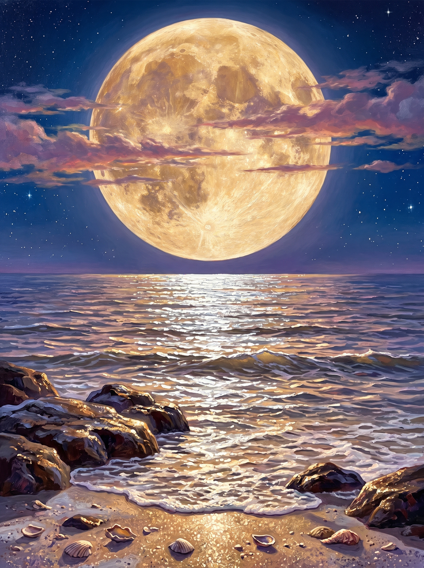 Moon Road on the Sea