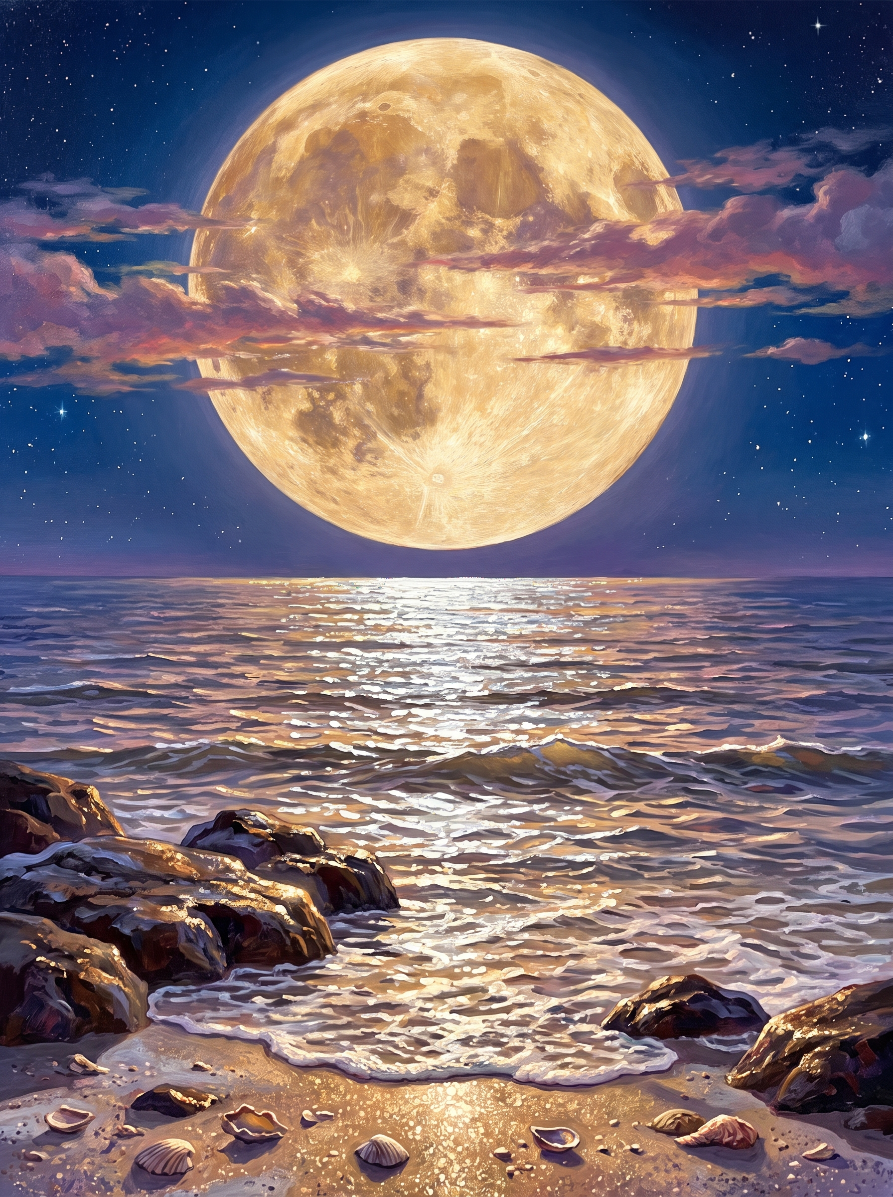 Moon Road on the Sea