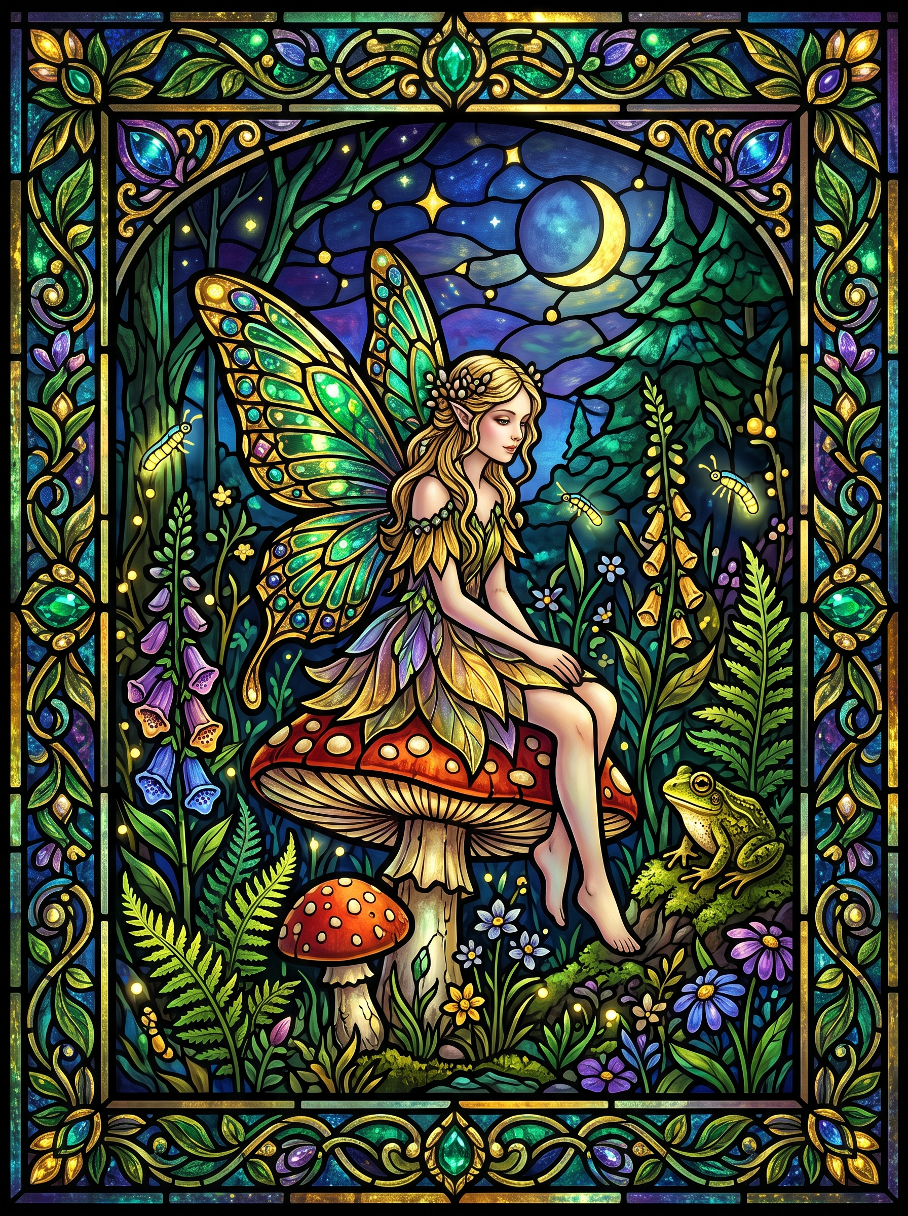 Moonlit Foxglove Fairy