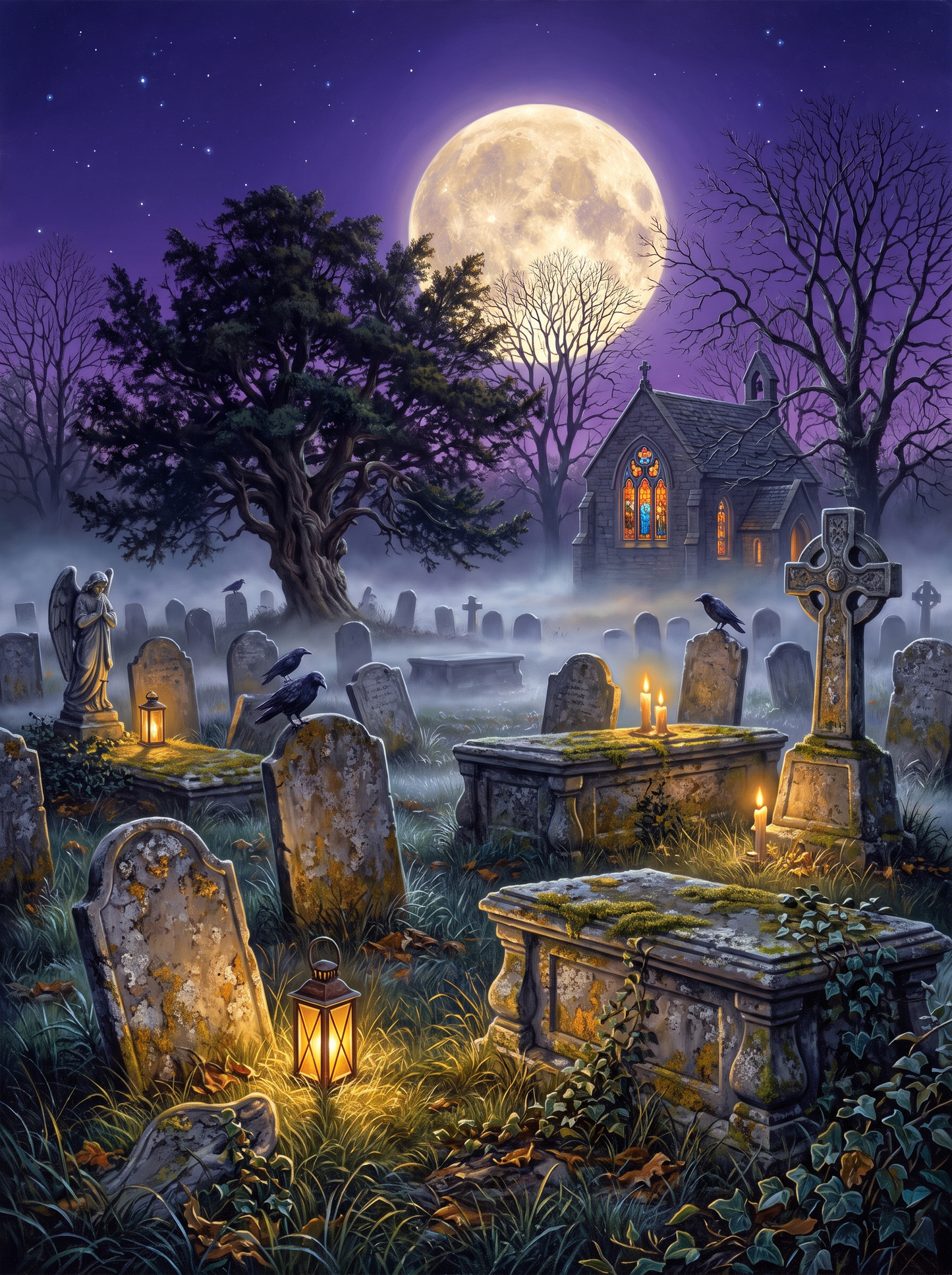Moonlit Graveyard