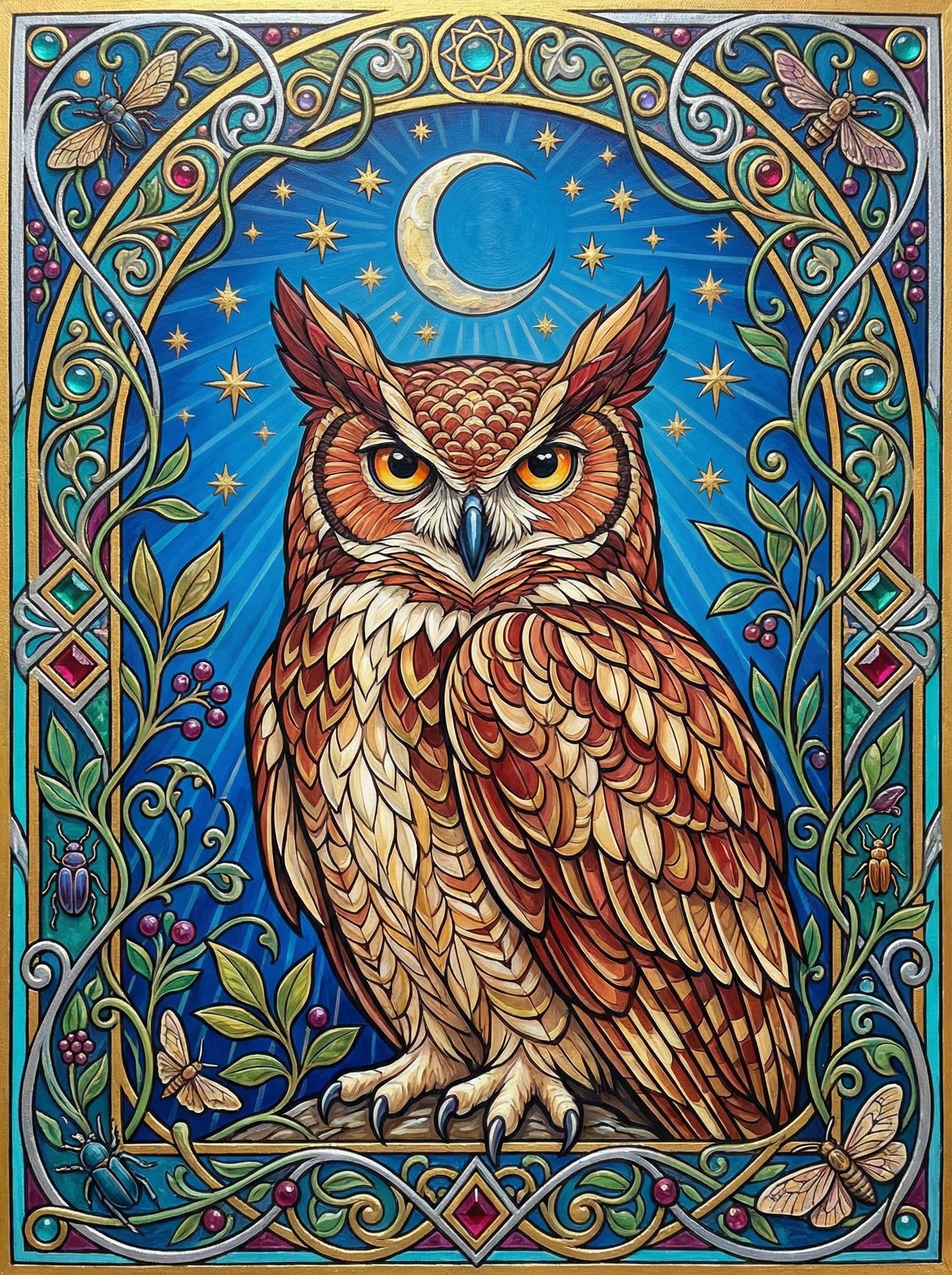 Moonlit Owl Serenade (Diamond Painting) Diamond Painting kit