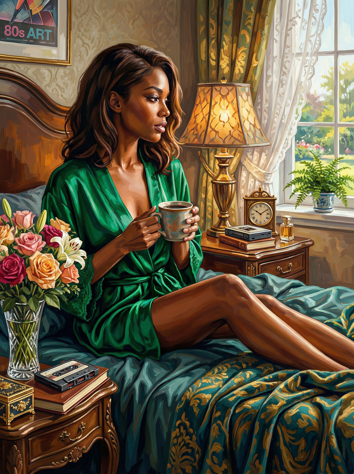 Morning Coffee Elegance (Diamond Painting)