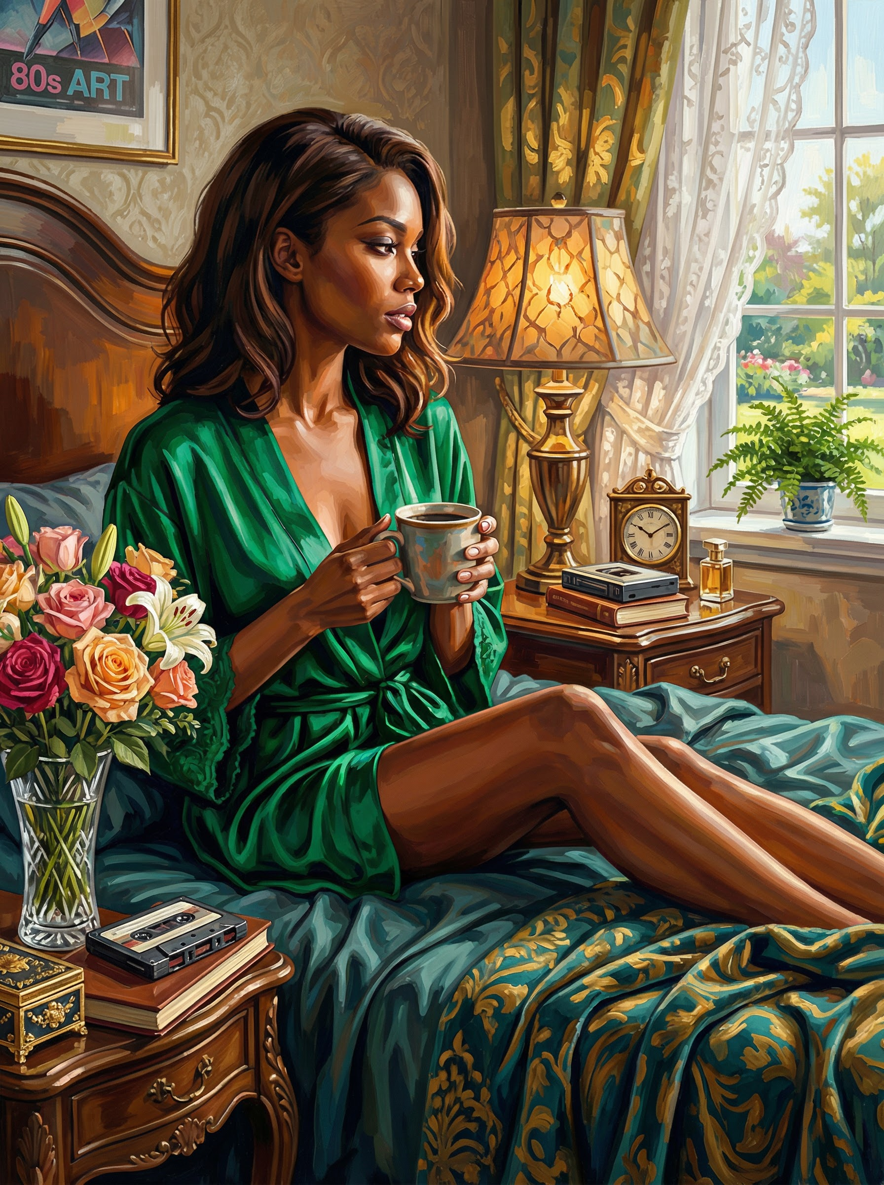 Morning Coffee Elegance (100 Color Diamond Painting) Diamond Painting kit