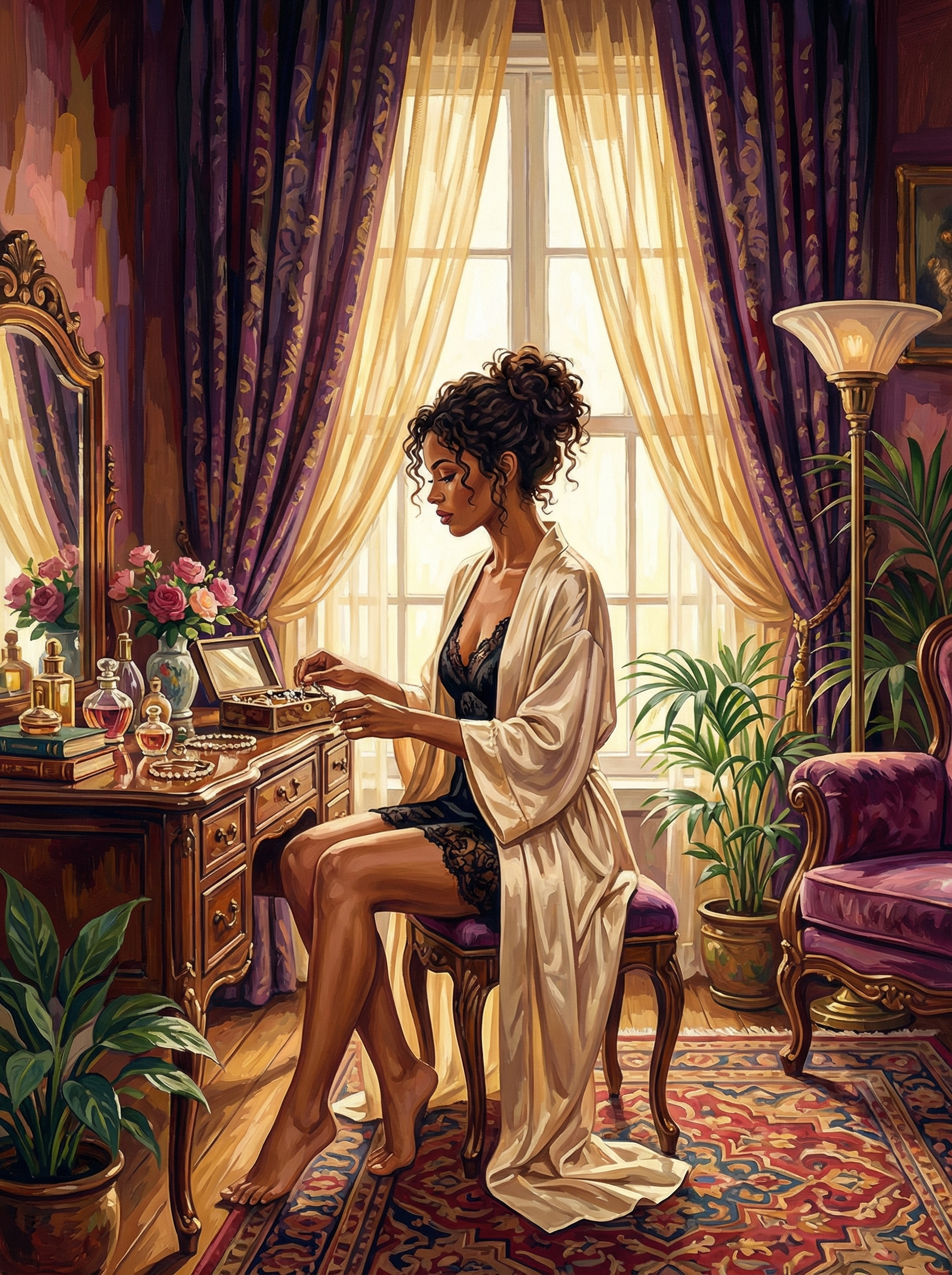 Golden Hour Desk (100 Color Diamond Painting) Diamond Painting kit
