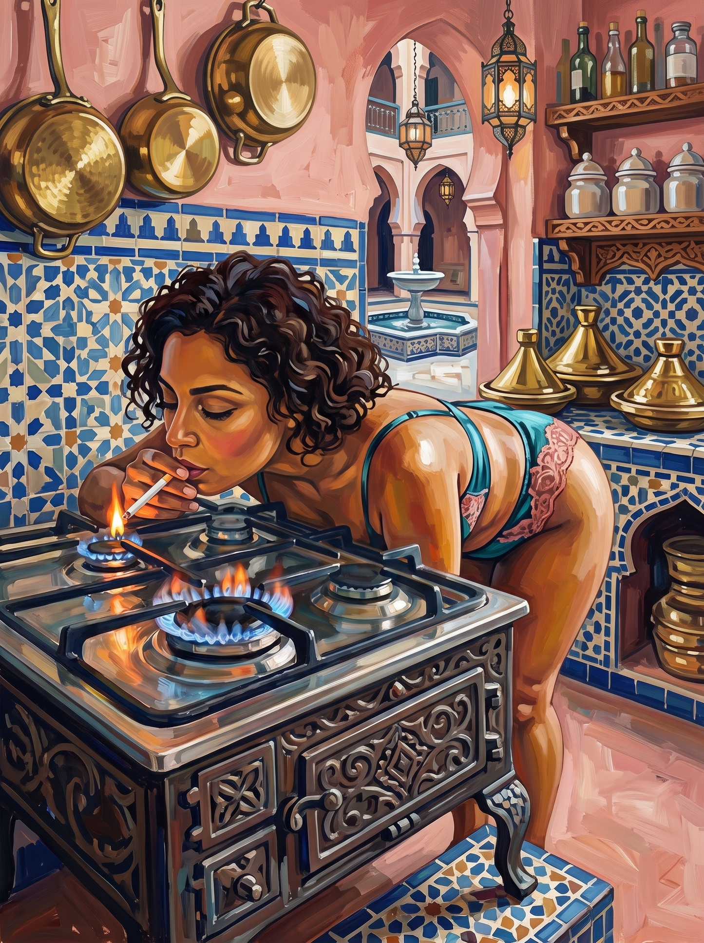 Moroccan Riad Kitchen