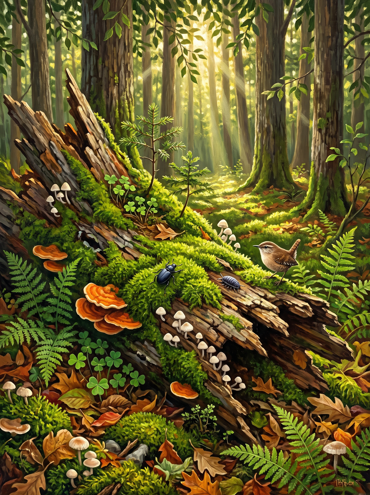 Mossy Fallen Log