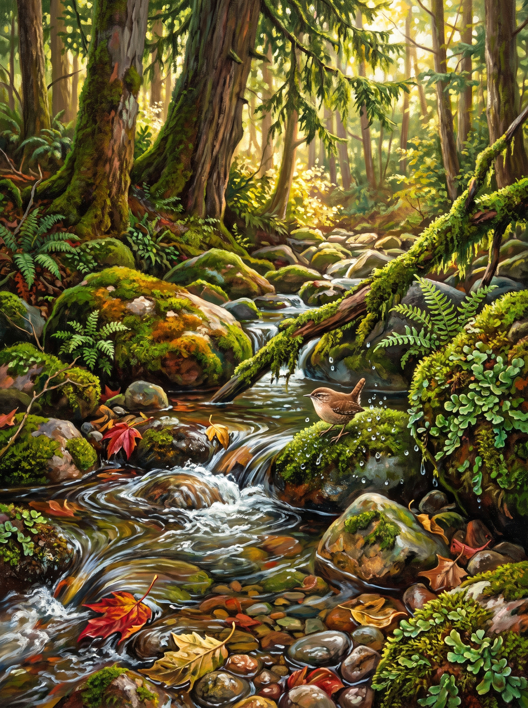 Mossy Stream Stones