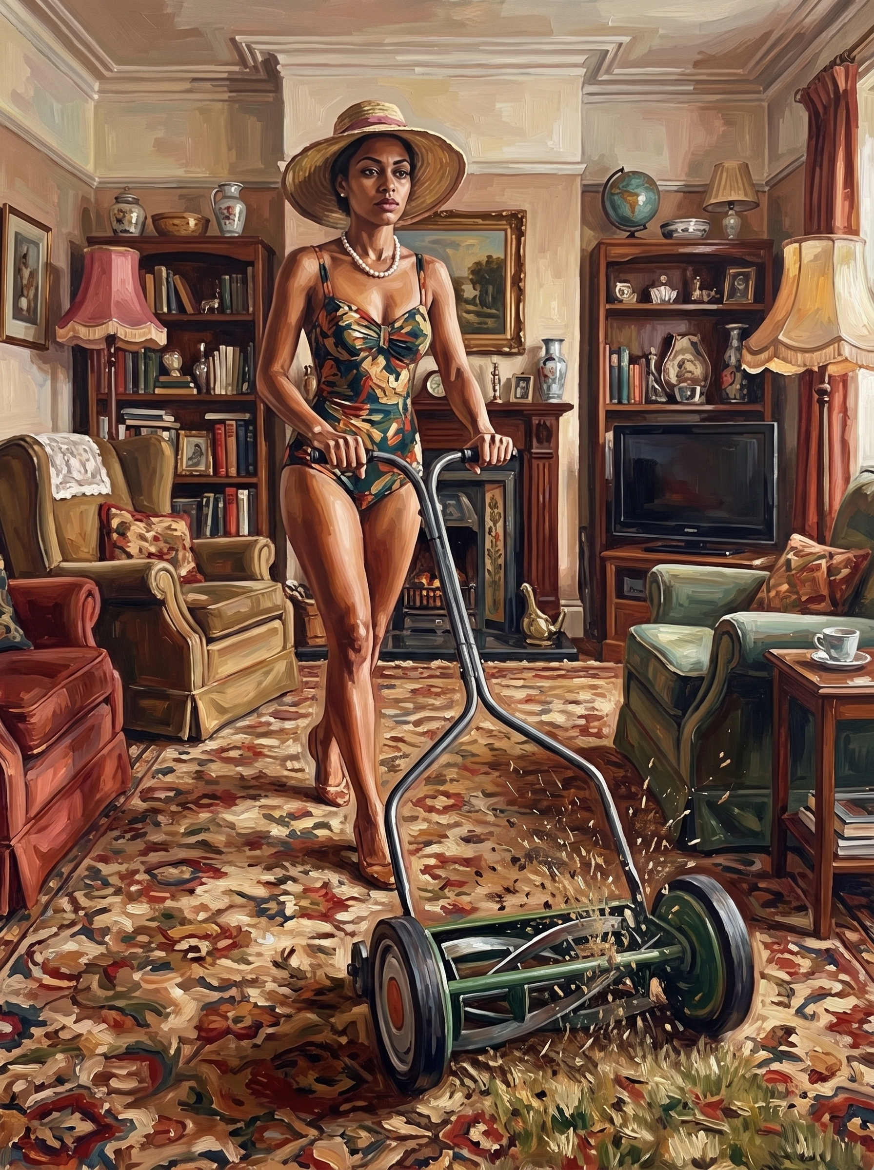 Mowing the Living Room