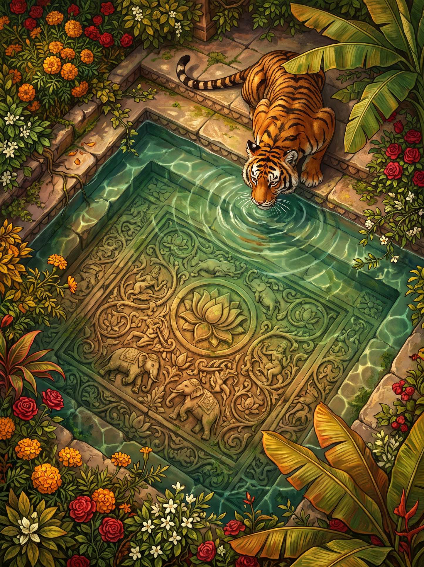 Mughal Terrace Tiger