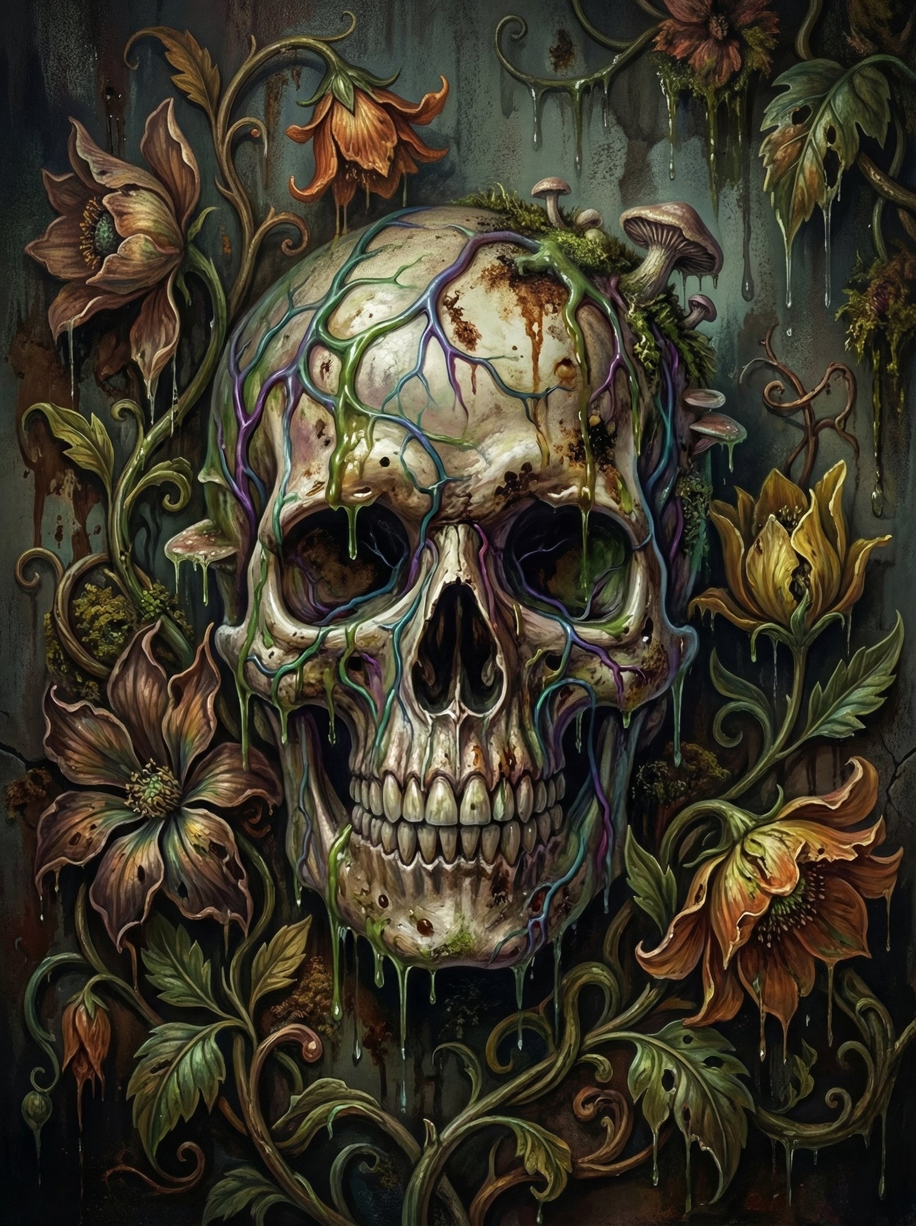 Mushroom Skull Forest (Diamond Painting) Diamond Painting kit