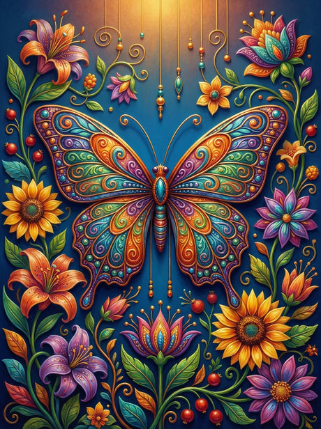 Mystical Forest Butterfly (100 Color Diamond Painting) Diamond Painting kit