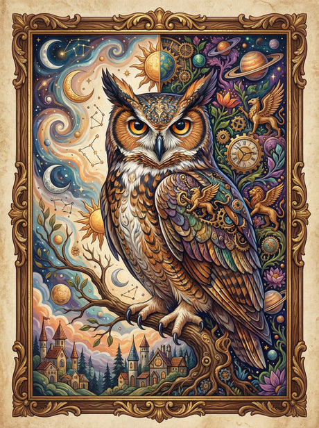 Keeper of the Celestial Clock (100 Color Diamond Painting) Diamond Painting kit