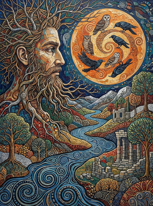Mystical Tree Man Moon (Diamond Painting) Diamond Painting kit