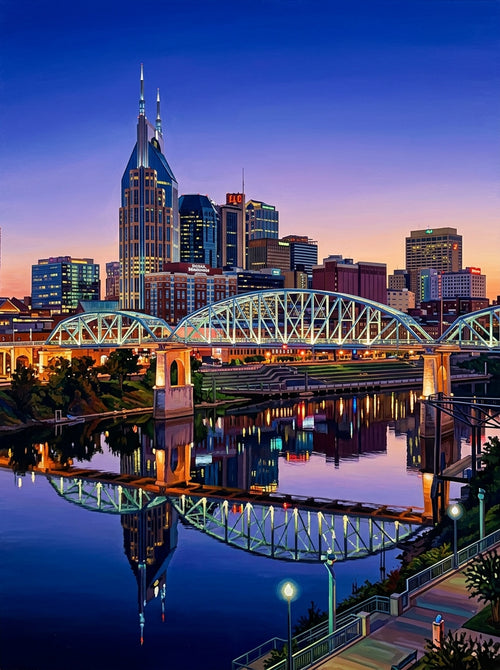 Nashville River Dusk Documentary (150 Color Diamond Painting)