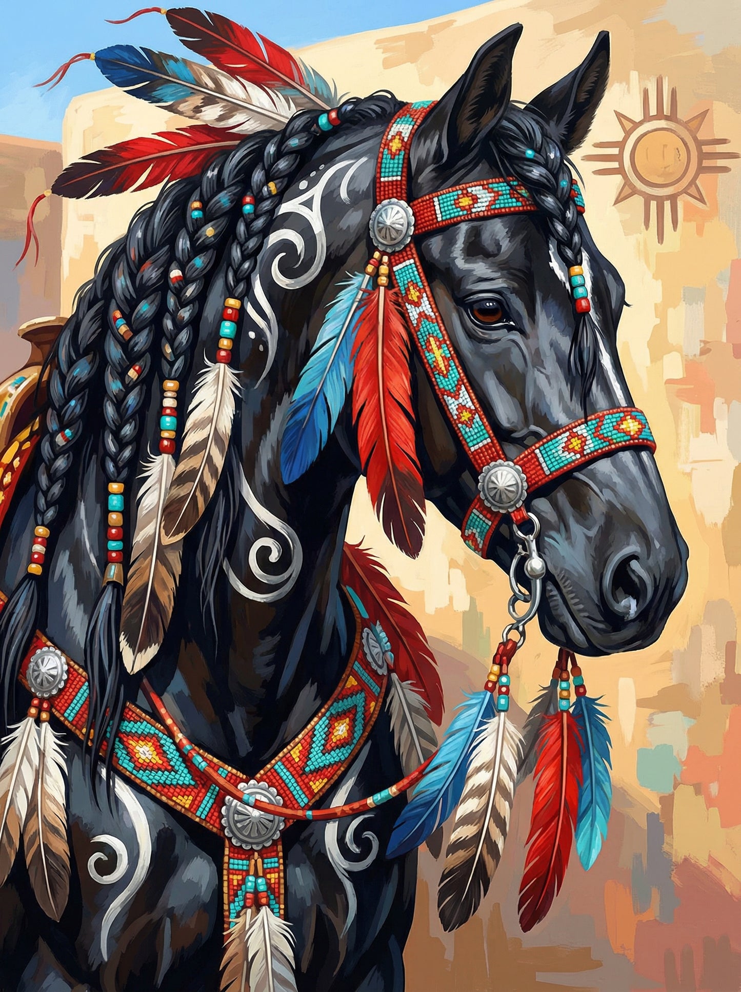 Native Spirit Horse II (Diamond Painting)
