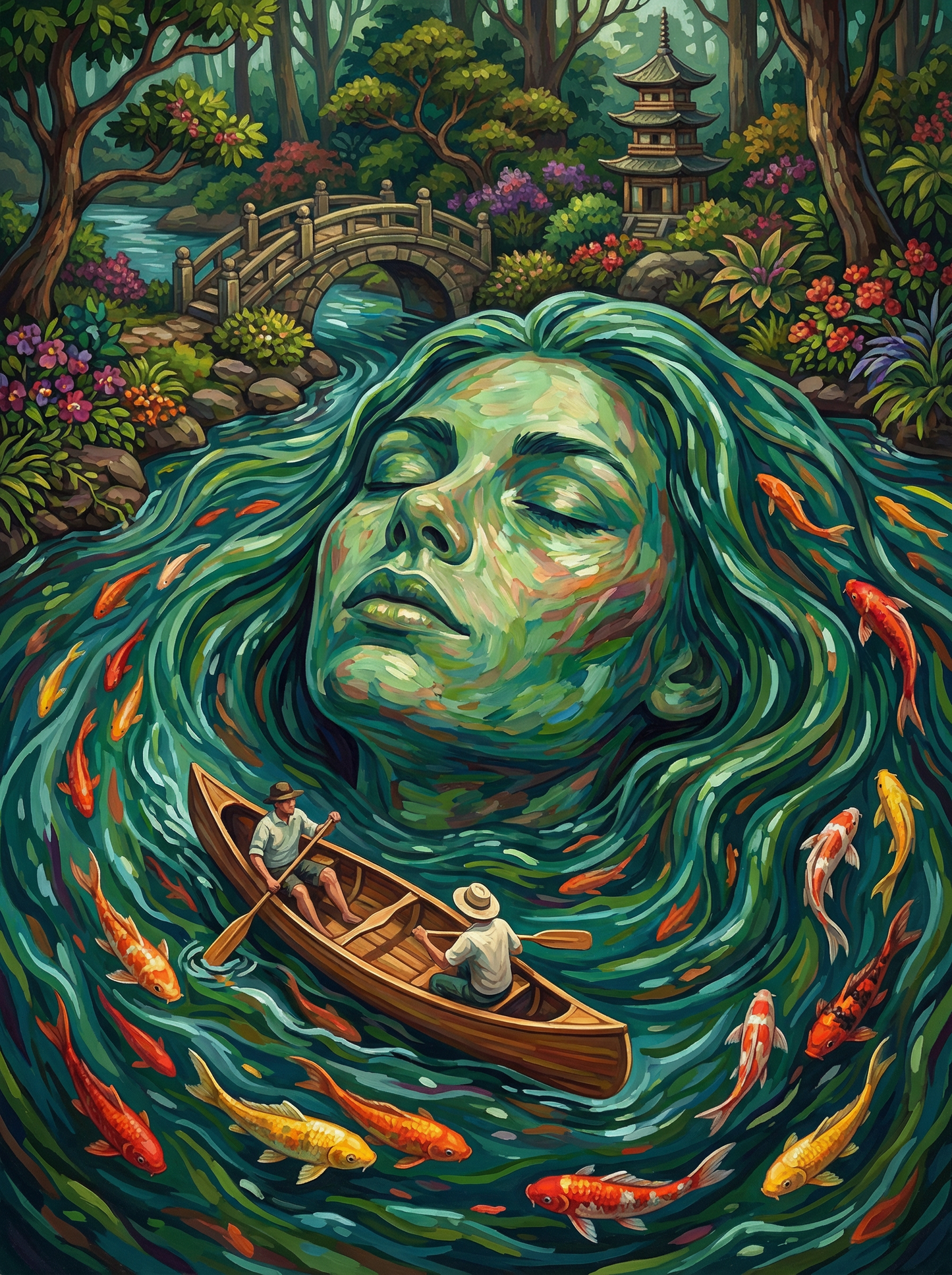 Nature Spirit Forest Face (100 Color Diamond Painting) Diamond Painting kit