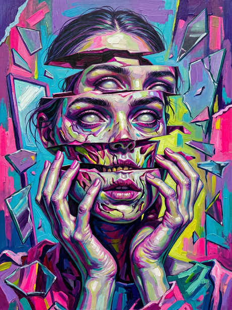 Neon Explosion Woman (100 Color Diamond Painting) Diamond Painting kit