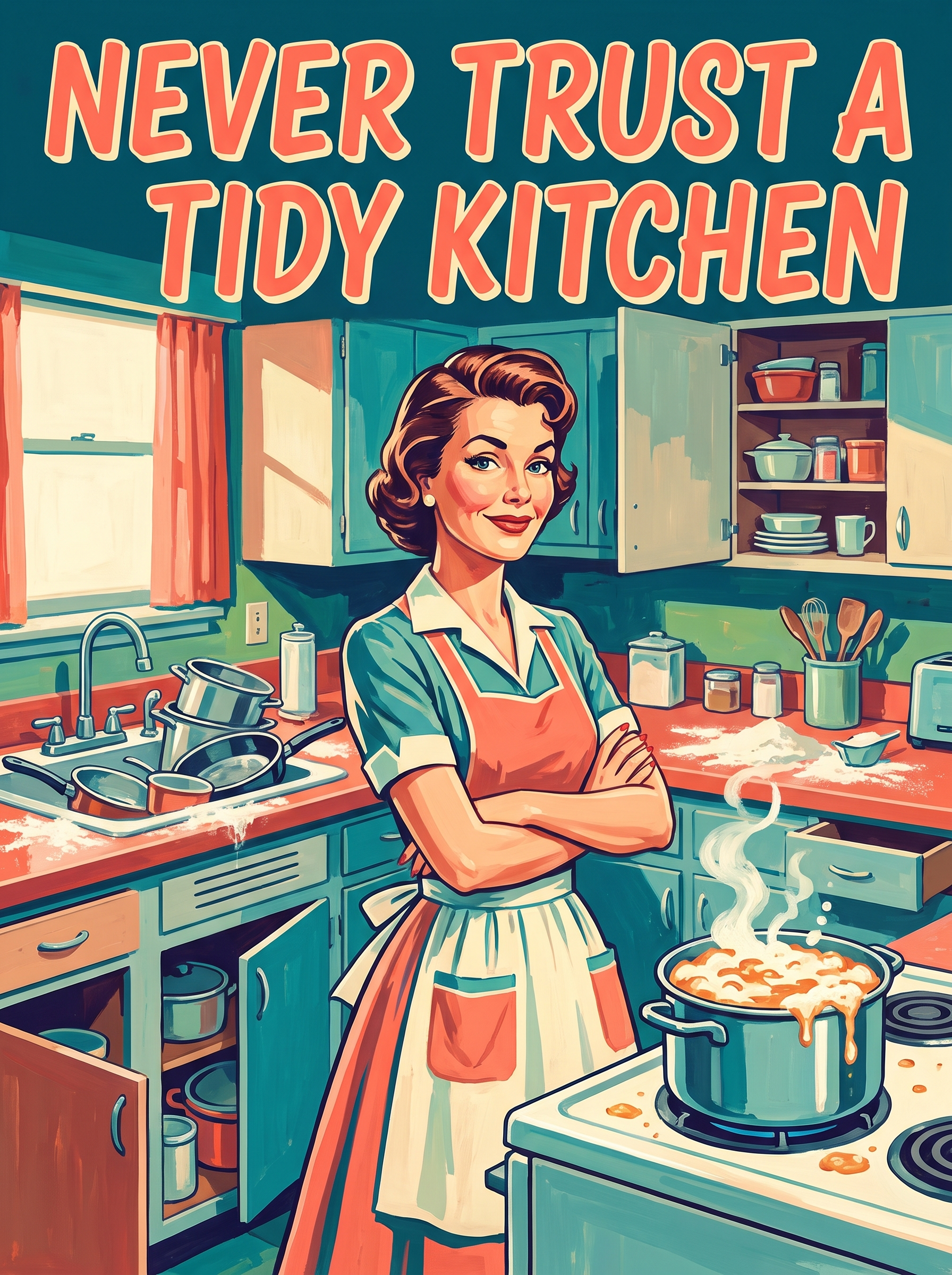 Never Trust a Tidy Kitchen