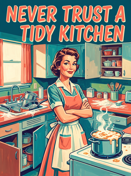 Never Trust a Tidy Kitchen