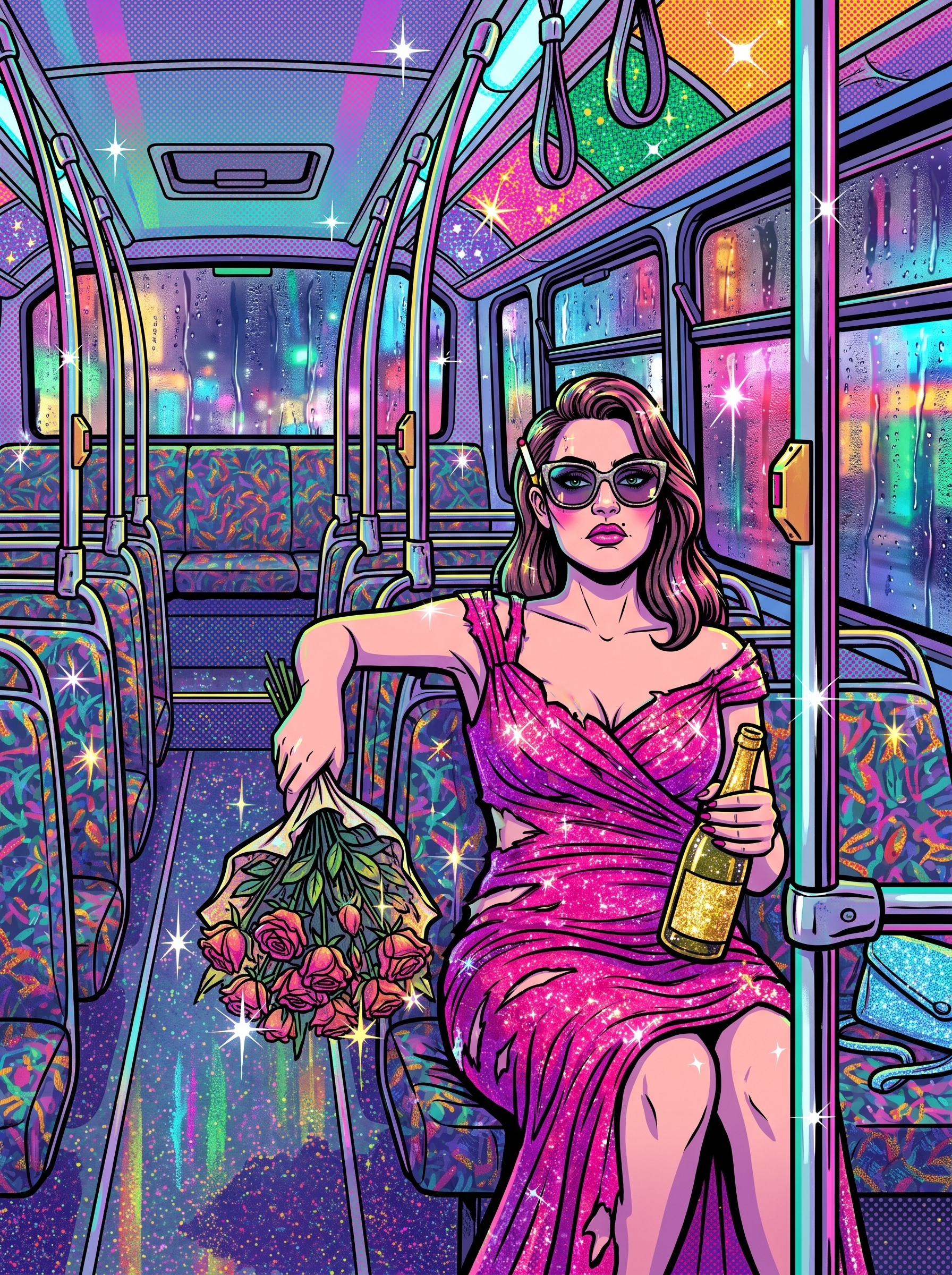 Roses on the Night Bus
