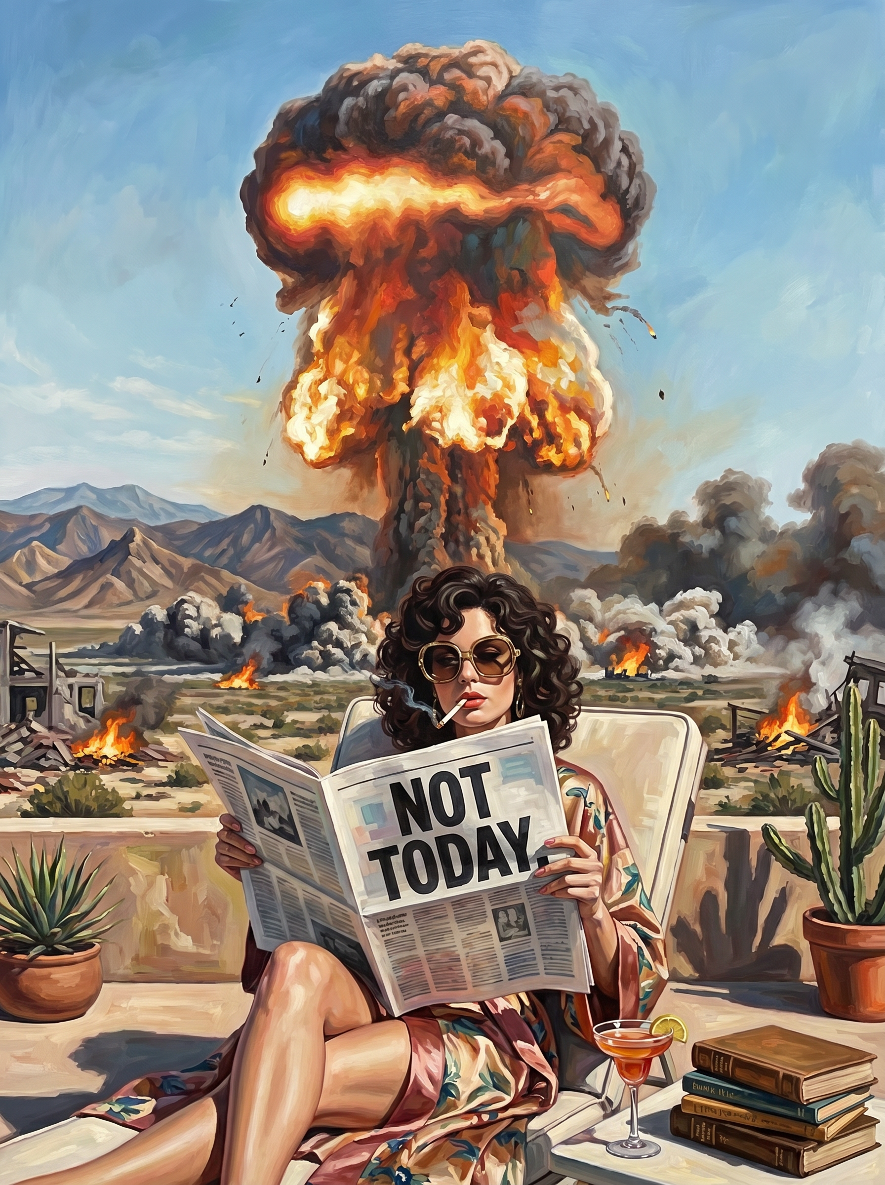 Not Today (100 Color Diamond Painting)