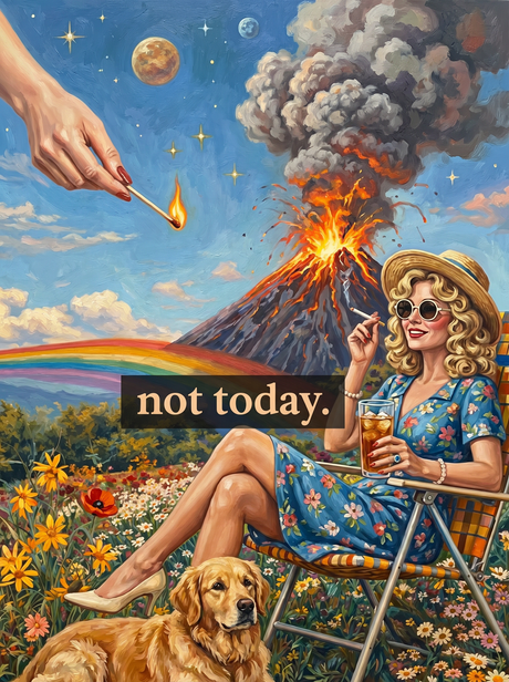 Yeah, Not Today. (100 Color Diamond Painting) Diamond Painting kit