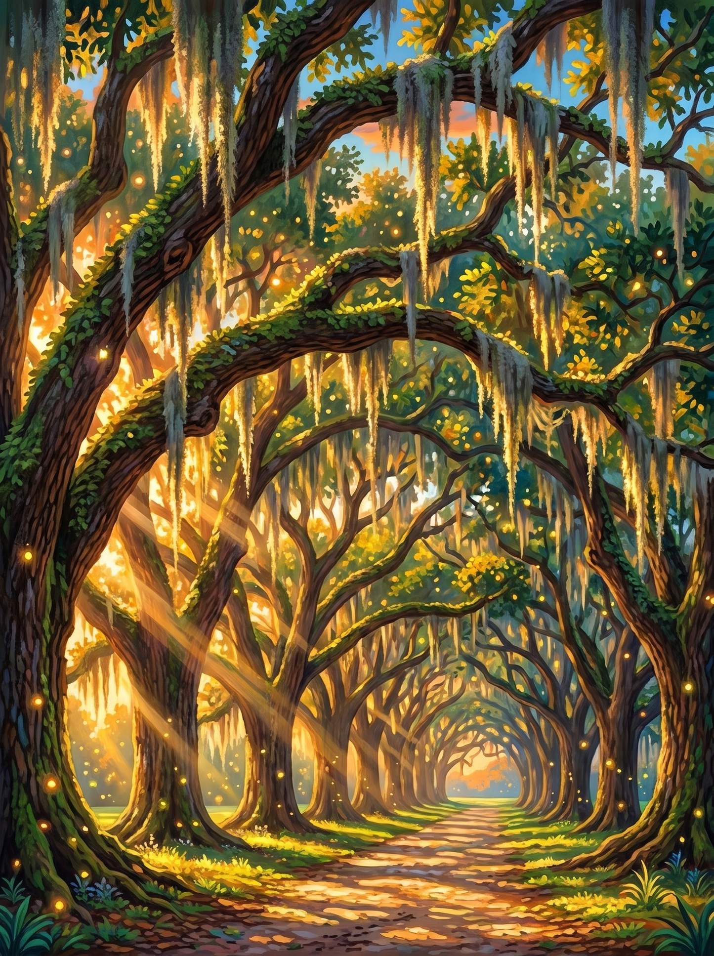 Oak Alley at Golden Hour