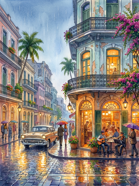 Rainy Corner Café, Old Havana