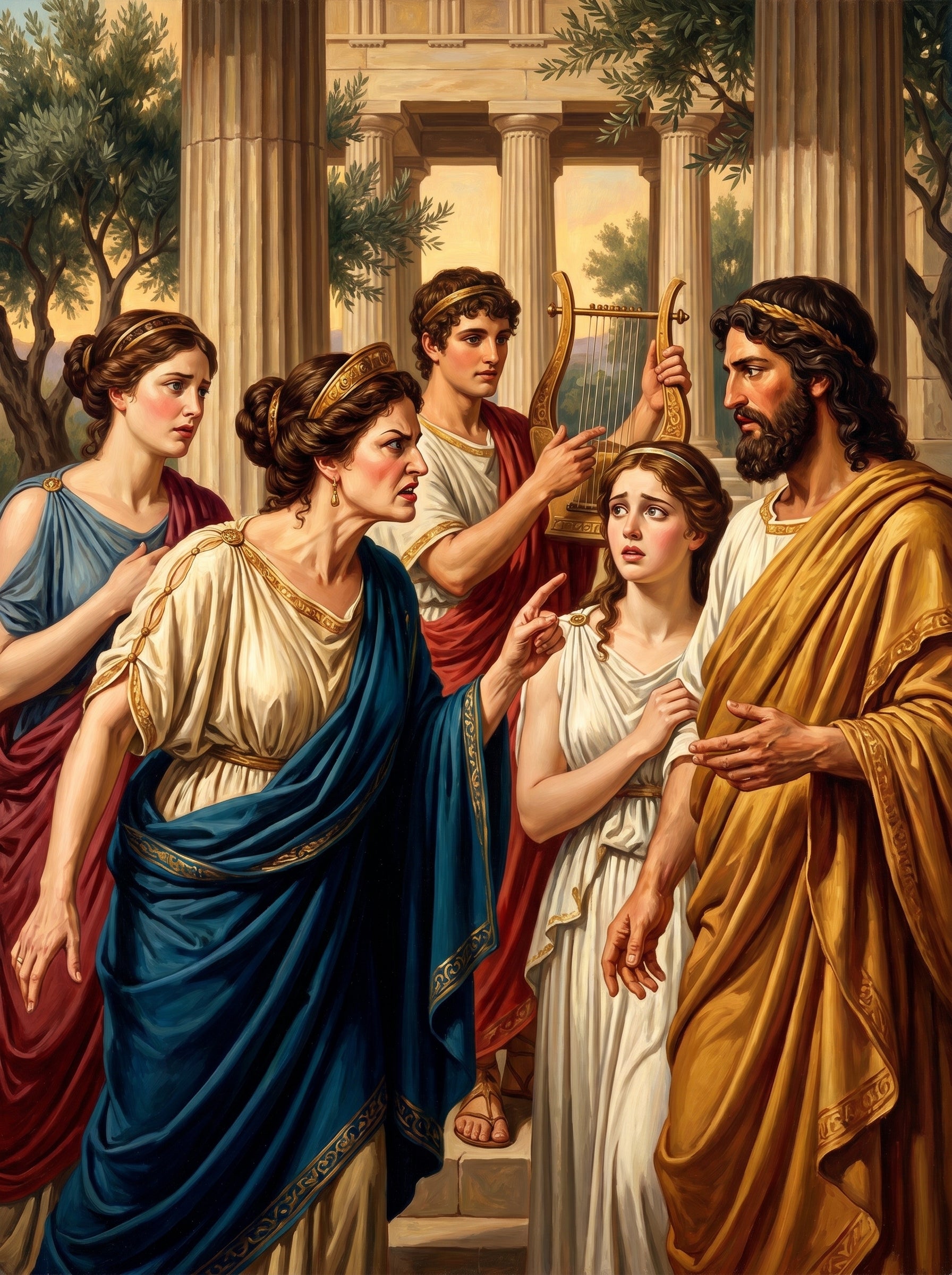 Olympian Temple Gathering (150 Color Diamond Painting)
