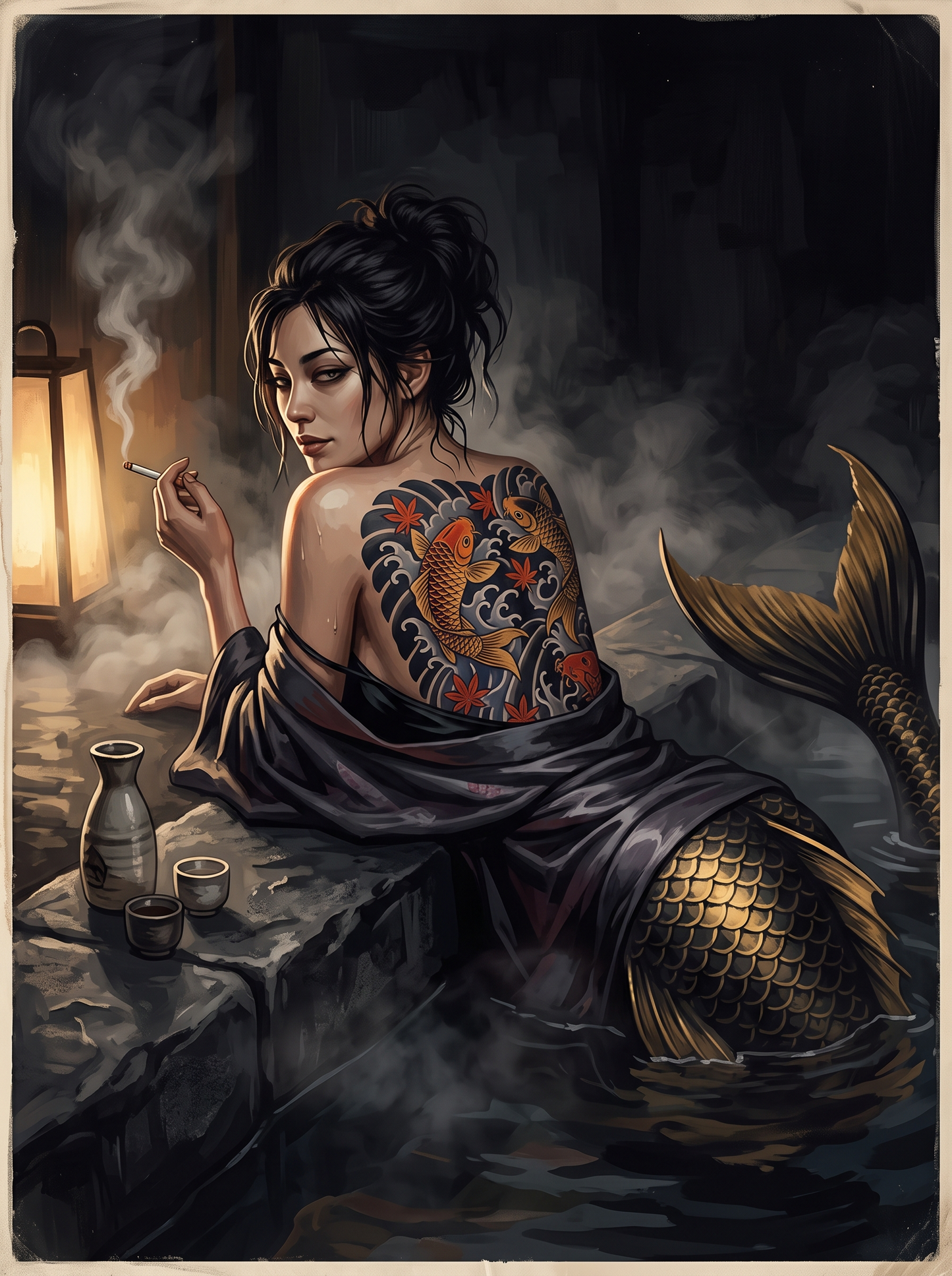 Onsen Koi Mermaid